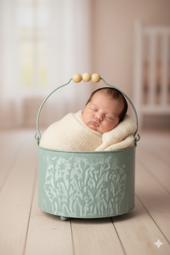 Spring Motif Posing Pail