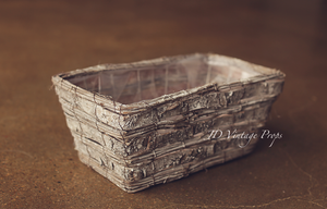 Woven Birchwood Basket - Rectangle