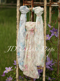 Blue Lace Floral Wrap/Layer